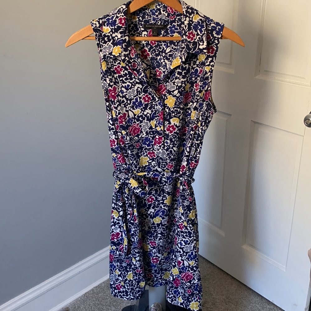 Sleeveless Floral Dress